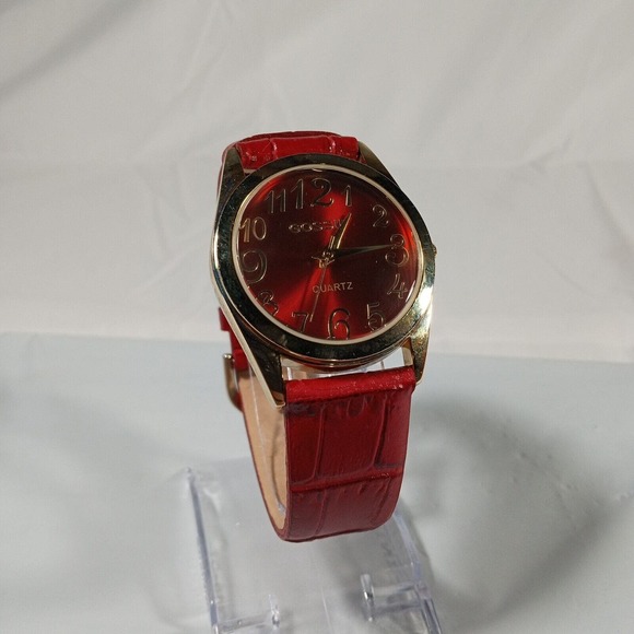 Gossip Quartz Ladies Wrist Watch Set Lot of 4 - Genuine Leather - New Batteries - Picture 6 of 16